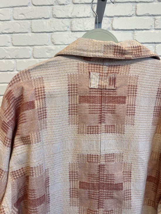 We The Free Pink Plaid Button-Front Jacket - Picture 7 of 8